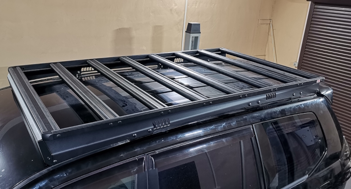 картинка Платформа экспедиционная РИФ Toyota Prado 120 алюминиевая 1150x2080 мм от магазина  4x4 риф шоп