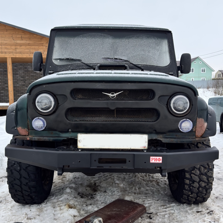 картинка Бампер силовой передний РИФ УАЗ Хантер без кенгурина от магазина  4x4 риф шоп