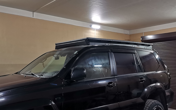 картинка Платформа экспедиционная РИФ Toyota Prado 120 алюминиевая 1150x2080 мм от магазина  4x4 риф шоп