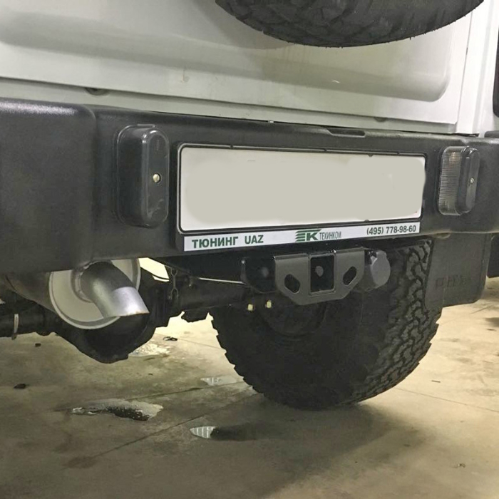 картинка Фаркоп РИФ в задний штатный бампер УАЗ Хантер от магазина  4x4 риф шоп