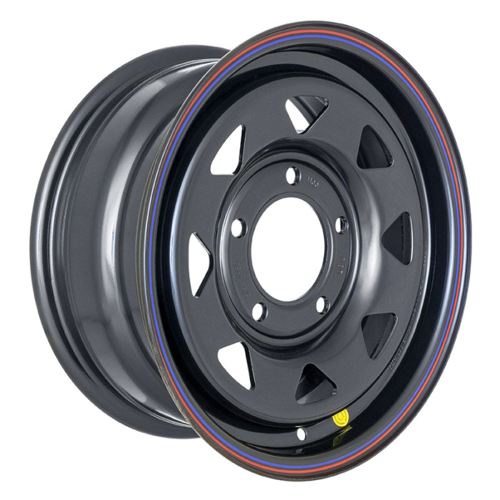картинка Диск стальной черный 5x165.1 8xR16 d125 ET0 (треугольник) от магазина  4x4 риф шоп