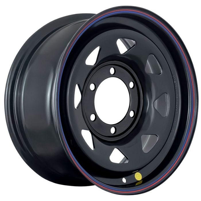 картинка Диск стальной черный 6x139.7 7xR16 d110 ET0 (треугольник) от магазина  4x4 риф шоп