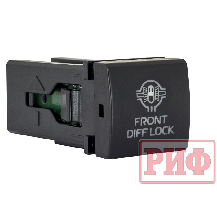 картинка Кнопка ВКЛ/ВЫКЛ Toyota 22x22 Front Diff Lock (синяя подсветка) от магазина  4x4 риф шоп