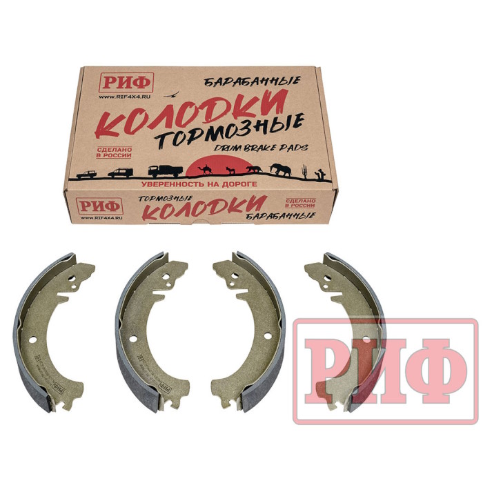 картинка Тормозные колодки задние РИФ Нива (2101-3502090) от магазина  4x4 риф шоп