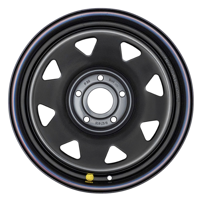 картинка Диск стальной черный 5x127 8xR17 d75 ET+30 (треугольник) от магазина  4x4 риф шоп