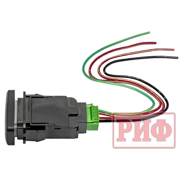 картинка Кнопка ВКЛ/ВЫКЛ Toyota 40x20 Front Diff Lock (белая подсветка) от магазина  4x4 риф шоп