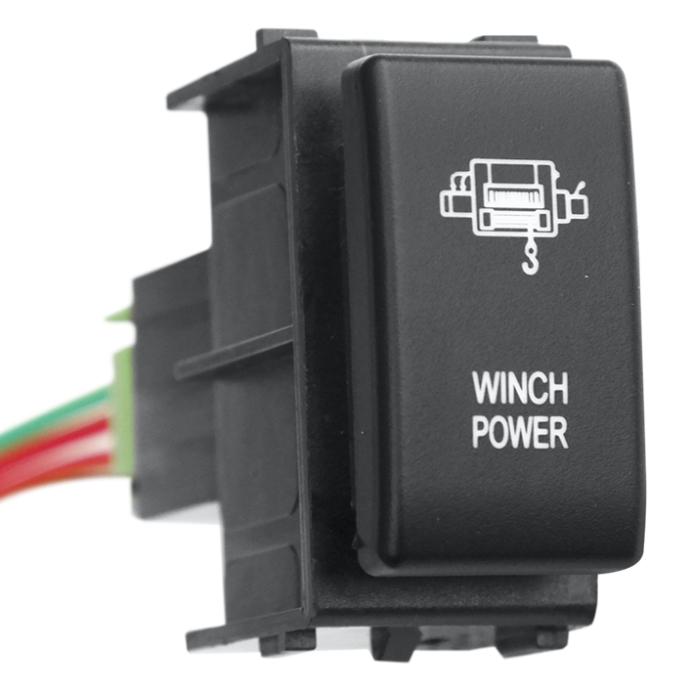 картинка Кнопка ВКЛ/ВЫКЛ Nissan 35x20 мм Winch Power (белая подсветка) от магазина  4x4 риф шоп