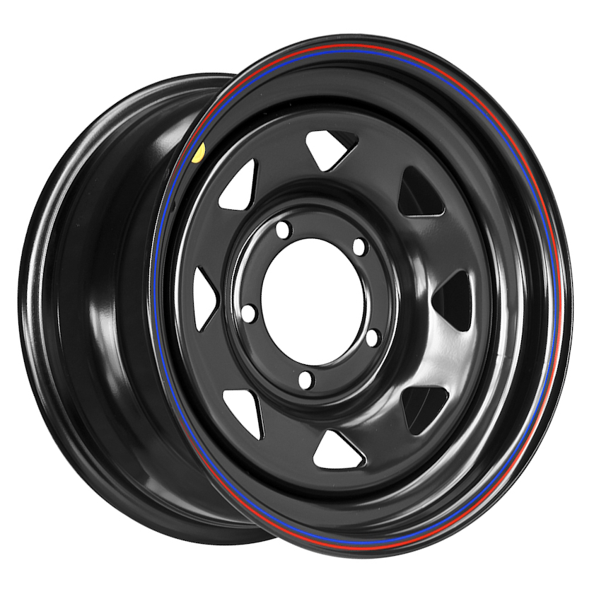 картинка Диск стальной черный 5x139.7 8xR16 d110 ET0 (треугольник) от магазина  4x4 риф шоп