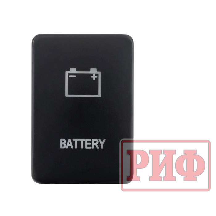 картинка Кнопка ВКЛ/ВЫКЛ Toyota 32x22 Battery (синяя подсветка) от магазина  4x4 риф шоп