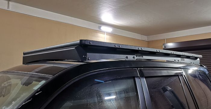 картинка Платформа экспедиционная РИФ Toyota Prado 120 алюминиевая 1150x2080 мм от магазина  4x4 риф шоп