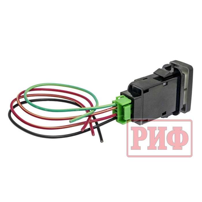 картинка Кнопка ВКЛ/ВЫКЛ Toyota 40x20 Front Diff Lock (белая подсветка) от магазина  4x4 риф шоп