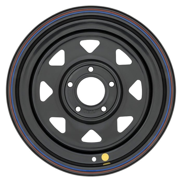 картинка Диск стальной черный 5x114.3 8xR15 d84 ET0 (треугольник) от магазина  4x4 риф шоп