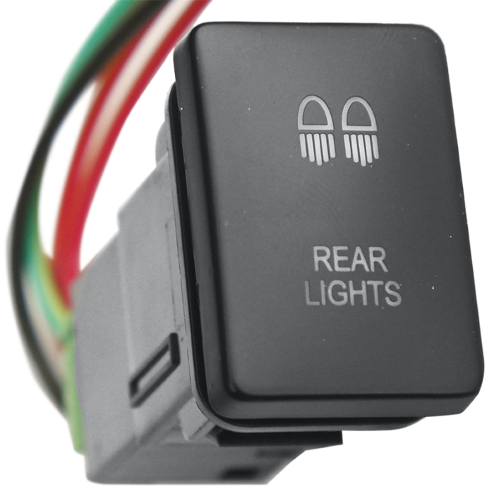 картинка Кнопка ВКЛ/ВЫКЛ Toyota 32x22 мм Rear Lights (белая подсветка) от магазина  4x4 риф шоп