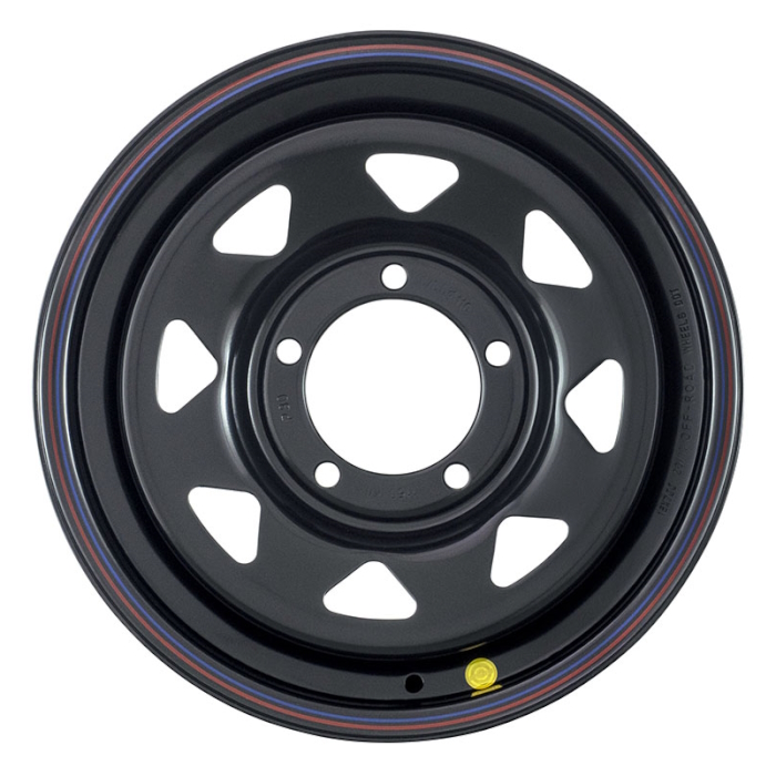 картинка Диск стальной черный 5x139.7 8xR17 d110 ET0 (треугольник) от магазина  4x4 риф шоп