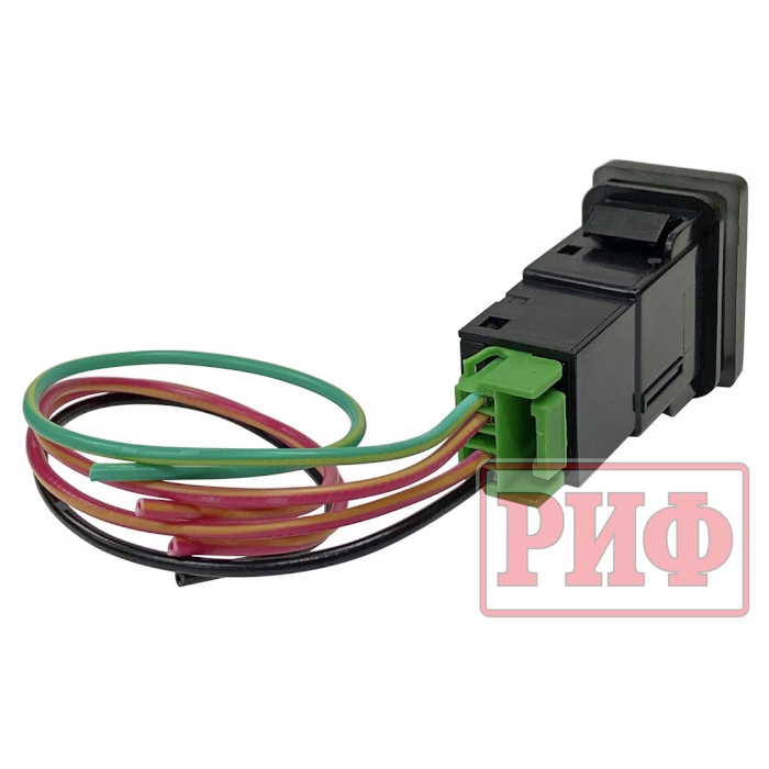 картинка Кнопка ВКЛ/ВЫКЛ Toyota 32x22 Battery (синяя подсветка) от магазина  4x4 риф шоп